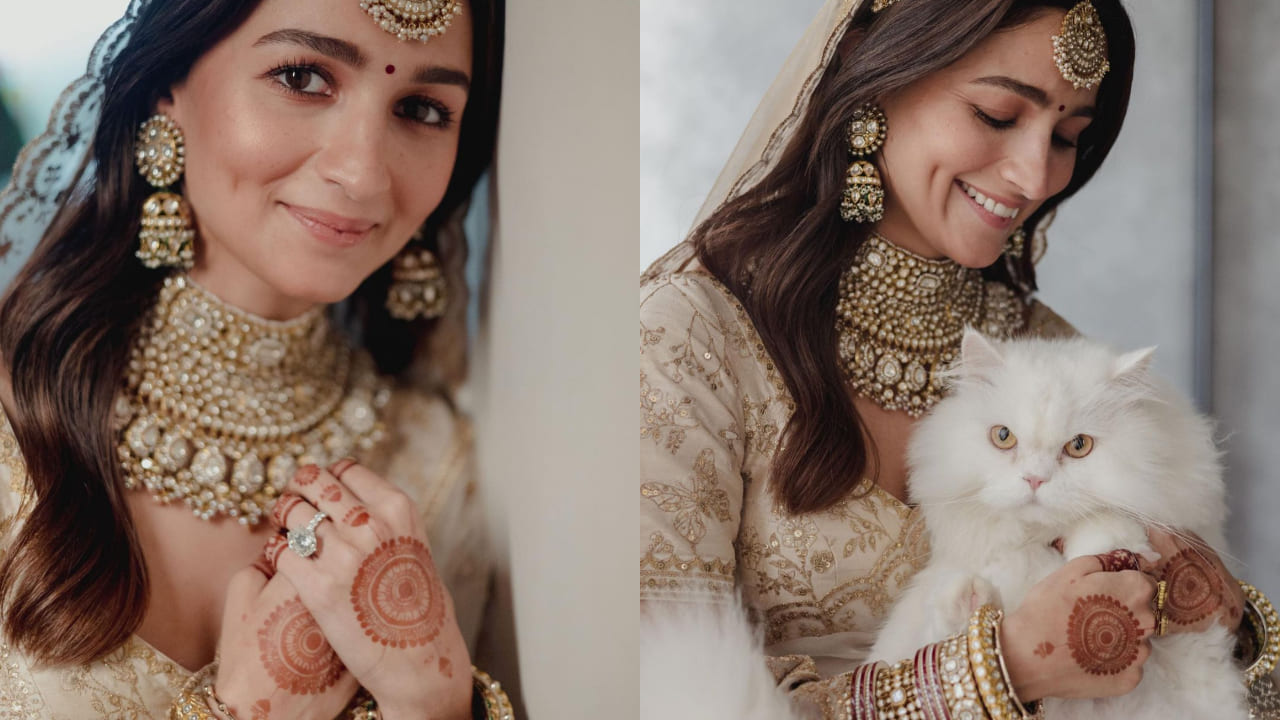 Alia Bhatt in mandala mehendi 