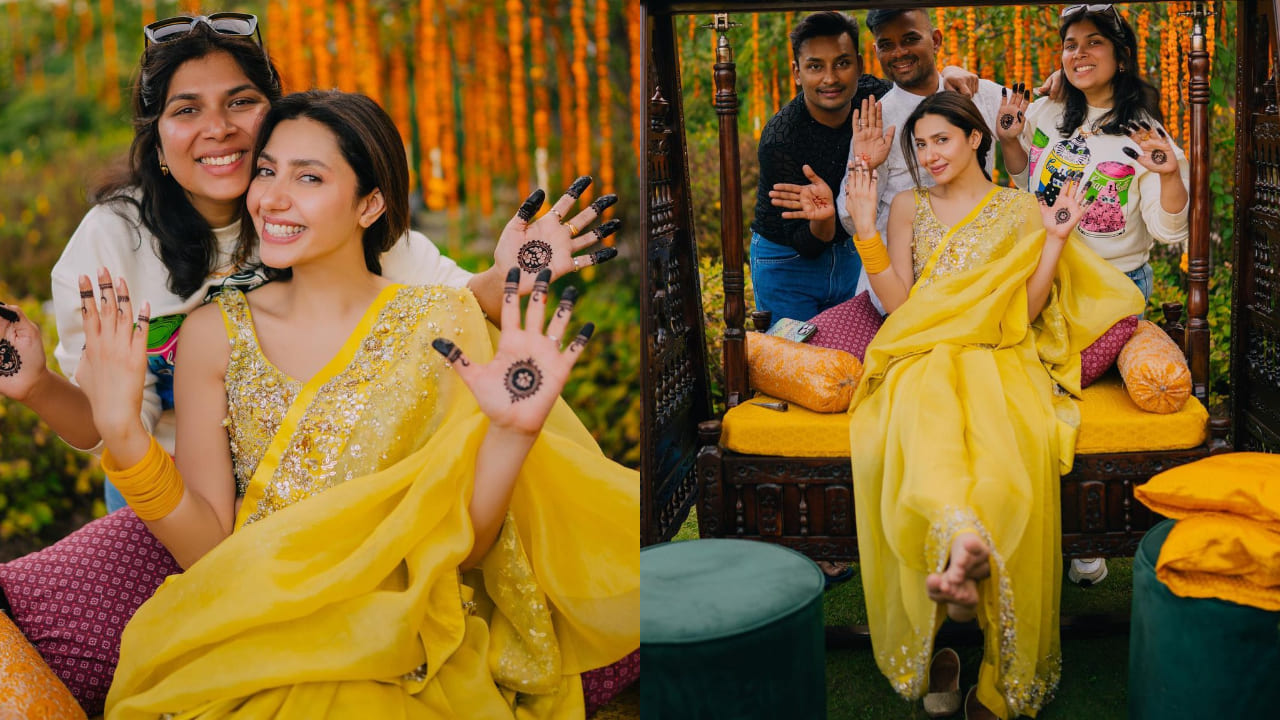 Mahira Khan in her minimal mehendi 