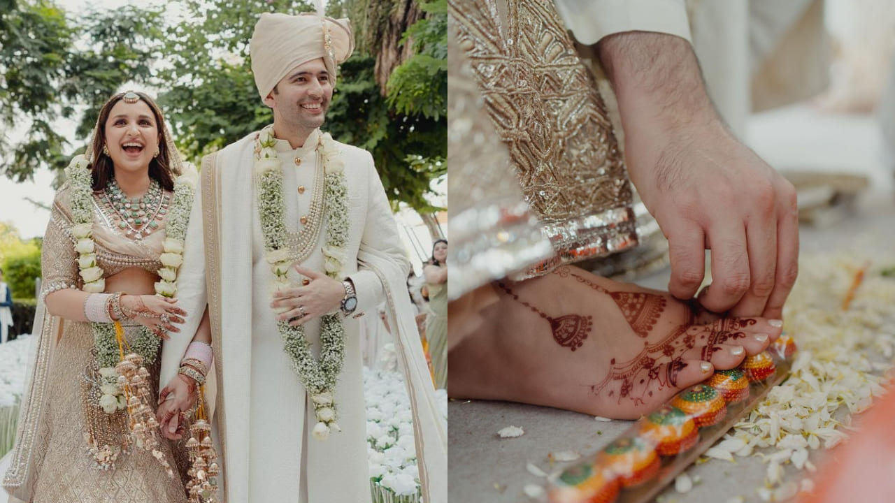 Parineeti Chopra in bohemian mehndi 