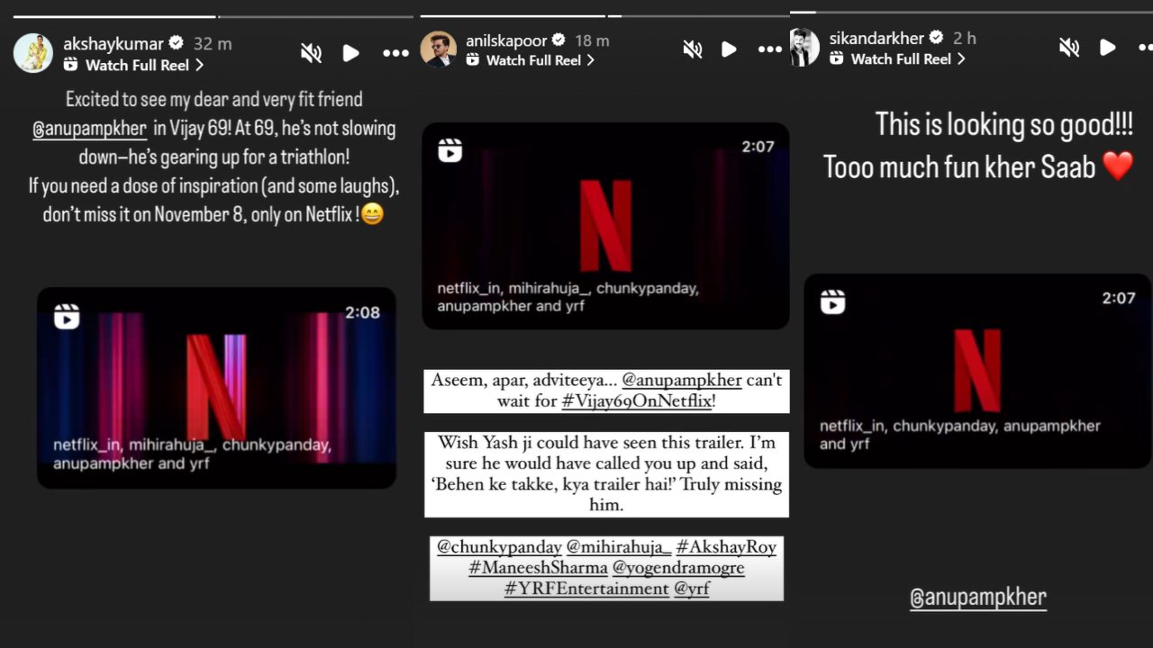 ビジェイ 69: アクシャイ・クマールは、「とても健康な友人」アヌパム・カーがトライアスロンに向けて準備をしているのを見て「興奮している」。アニル・カプール、シカンダル・ケルのシャワー愛
