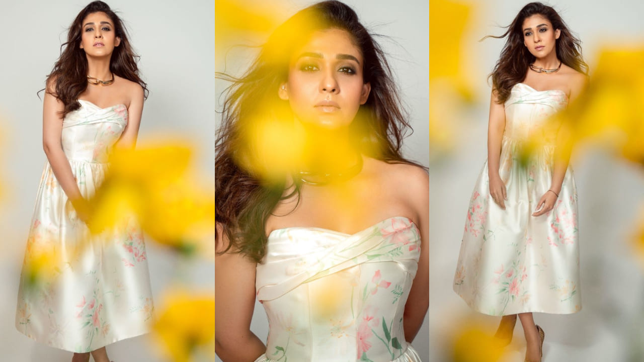 Nayanthara in this white floral dress is giving us major vintage daydream vibes