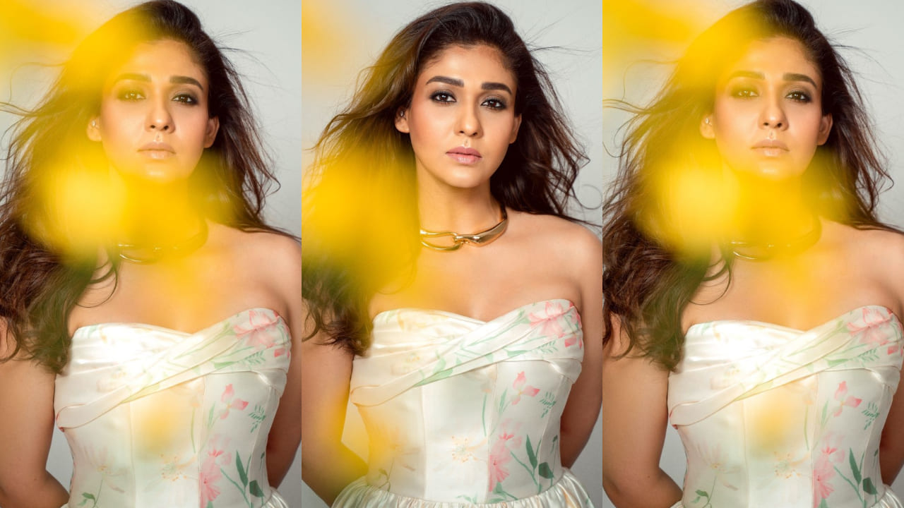 Nayanthara in this white floral dress is giving us major vintage daydream vibes