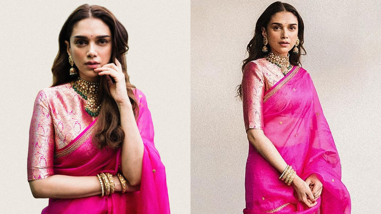 Aditi Rao Hydari in kundan necklace 