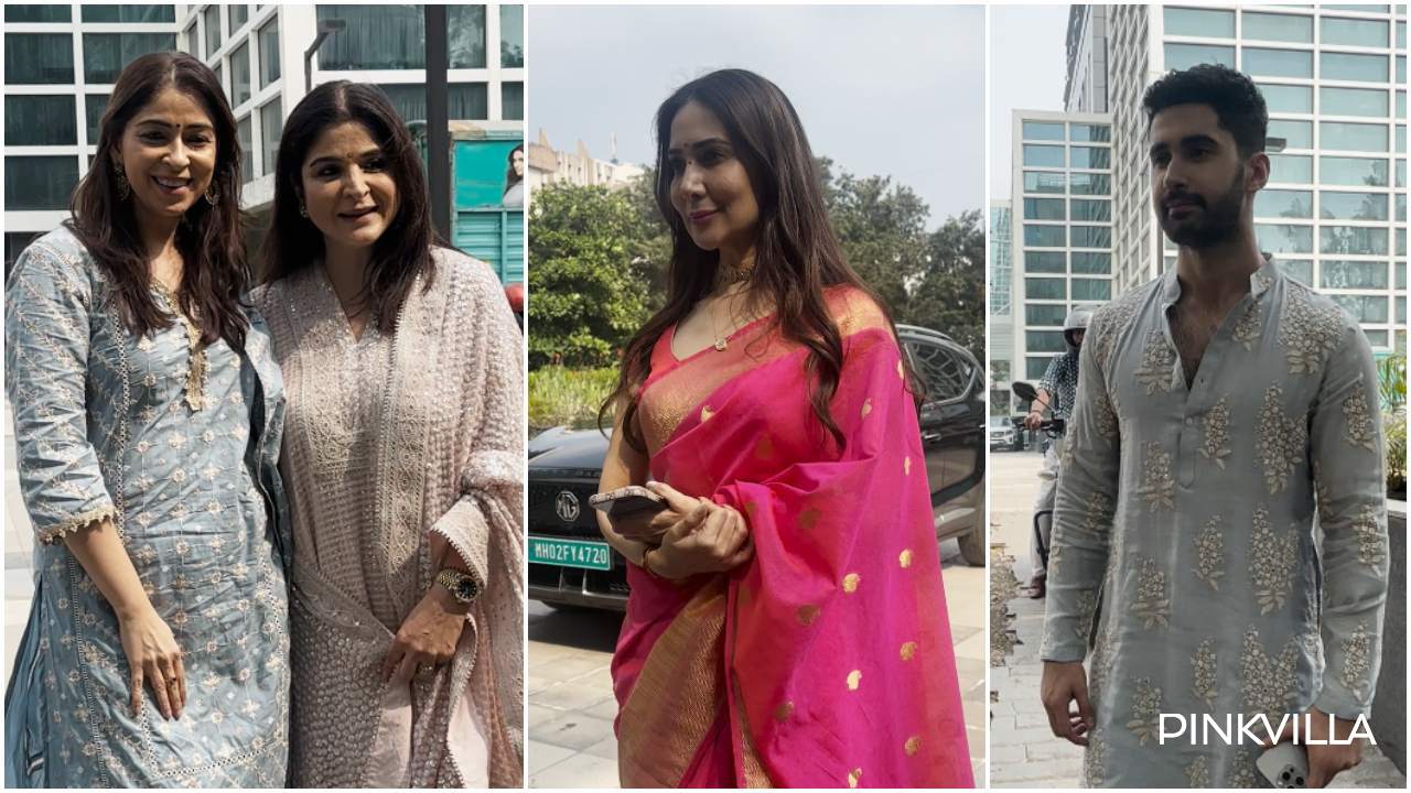 WATCH: Sidharth Malhotra and Ibrahim Ali Khan go desi as they spread festive charm at Karan Johar's Dhanteras puja; Maheep Kapoor, Bhavana Pandey join