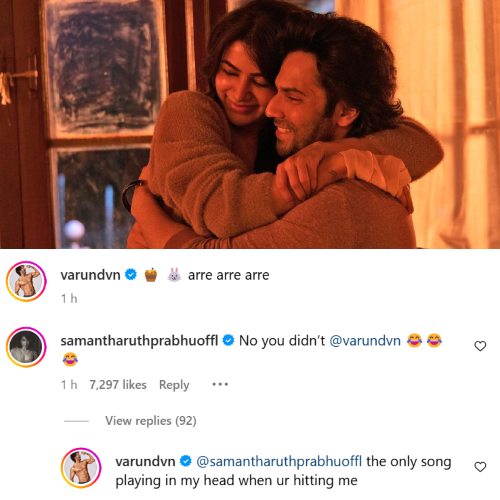 Varun Dhawan reveals THIS song plays in his mind when Citadel: Honey Bunny co-star Samantha hits him and it’s too cute to handle; PIC