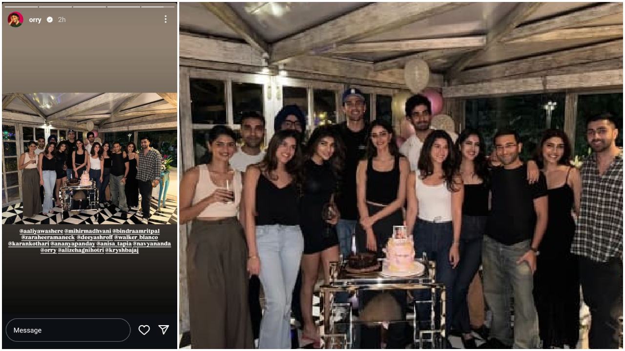 INSIDE Ananya Panday’s Birthday: From 'Mai apni favourite hoon' cake to rumored BF Walker Blanco, Navya, Alizeh and more celebrating; PICS