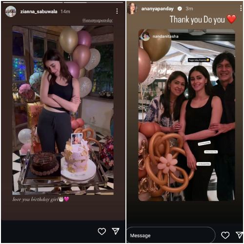 INSIDE Ananya Panday’s Birthday: From 'Mai apni favourite hoon' cake to rumored BF Walker Blanco, Navya, Alizeh and more celebrating; PICS