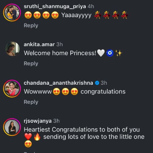 Kannada TV couple Neha Ramakrishna and Chandan Gowda blessed with baby girl; new dad is feeling a bit emotional