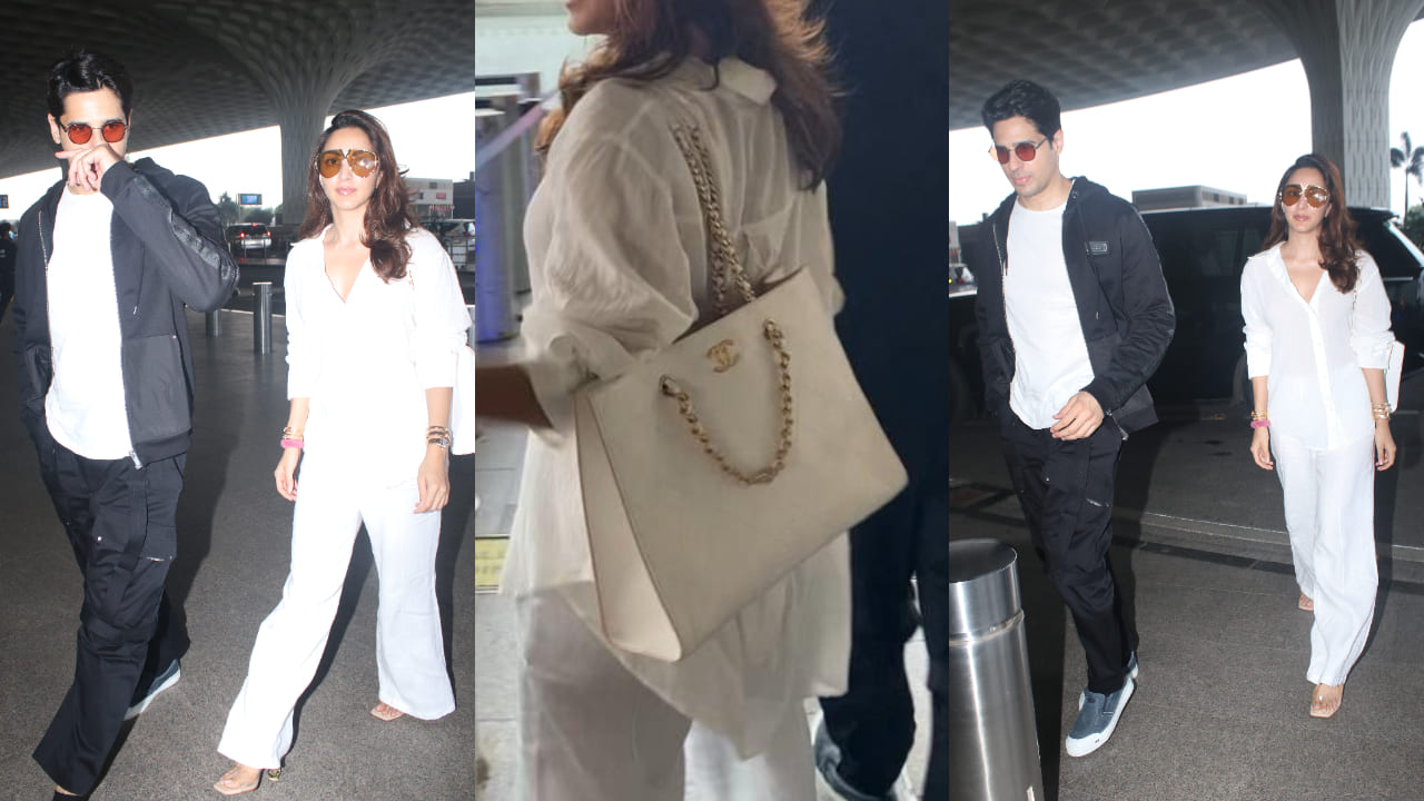 Kiara Advani and Sidharth Malhotra at airport 