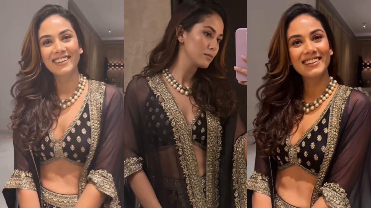 Mira Kapoor in  black sharara set