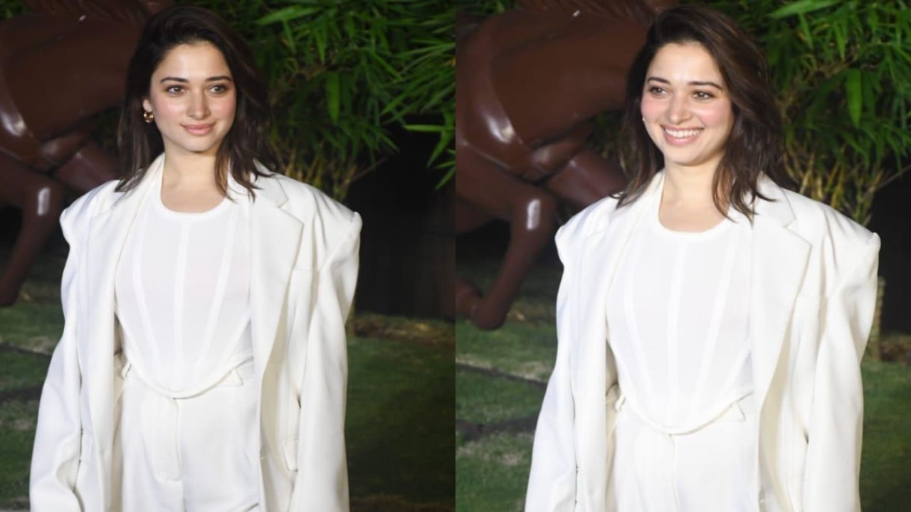 Tamannaah Bhatia in all white outfit 