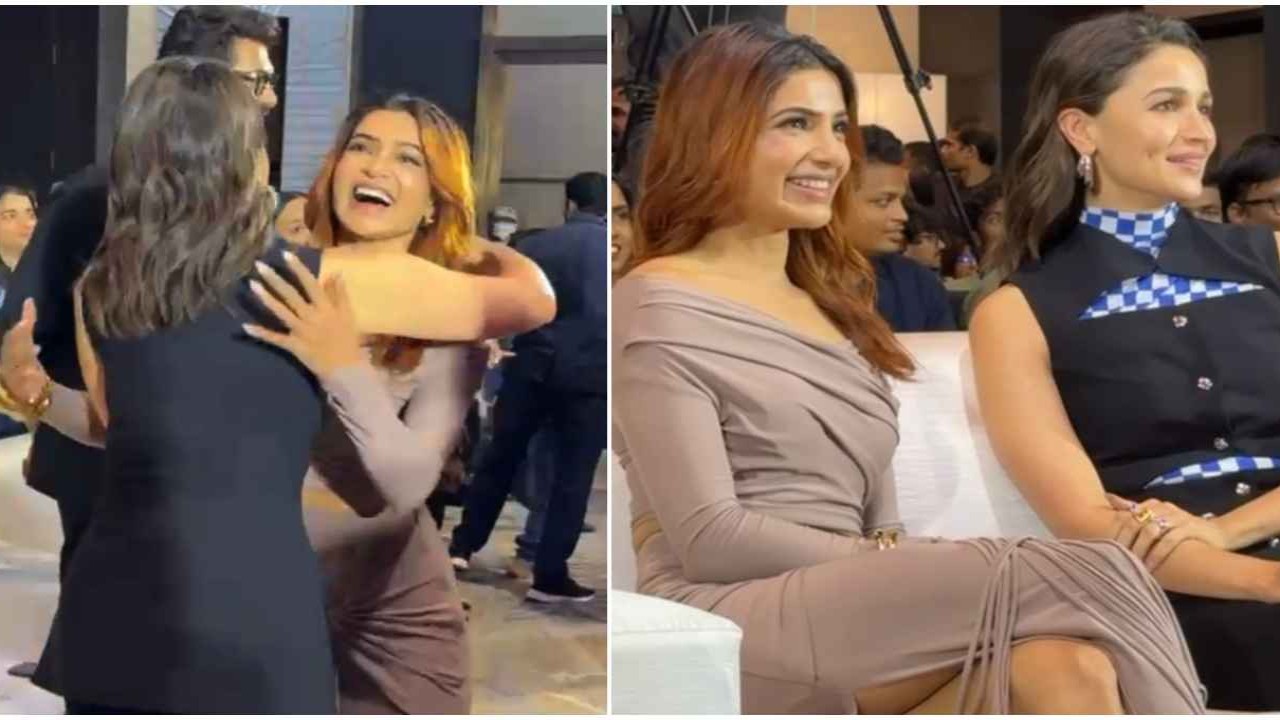 Samantha Ruth Prabhu flaunts her curves in fiery muted brown co-ord set with a ruched draped skirt