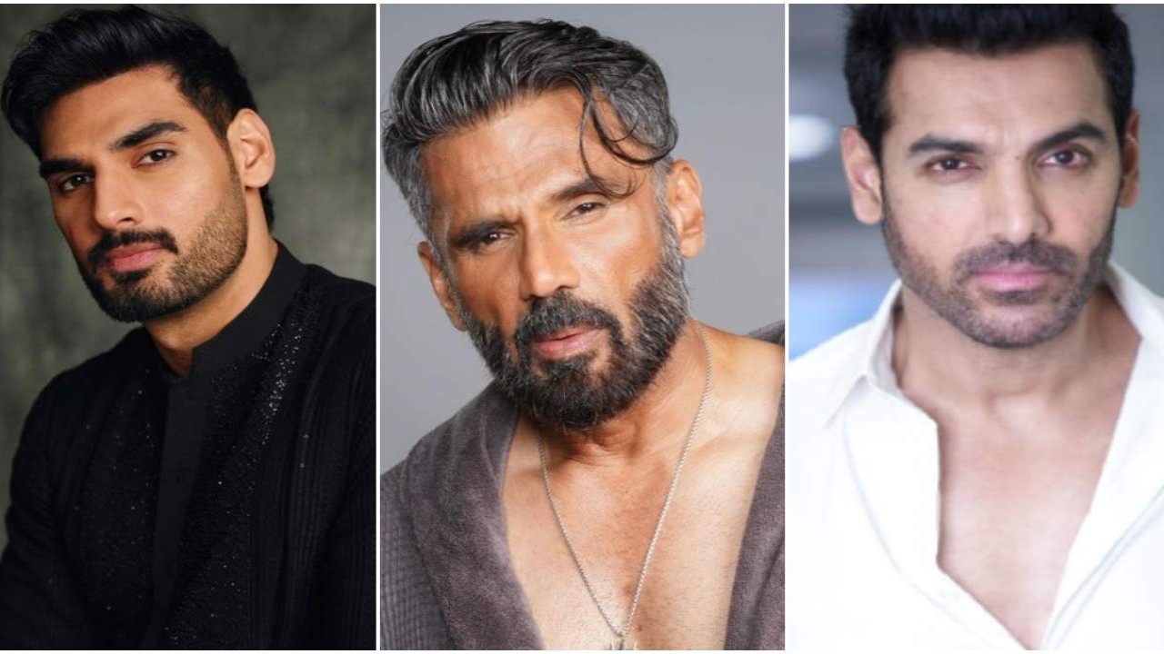 Suniel Shetty DROPS pics with son Ahan; fans compare Border 2 actor with John Abraham