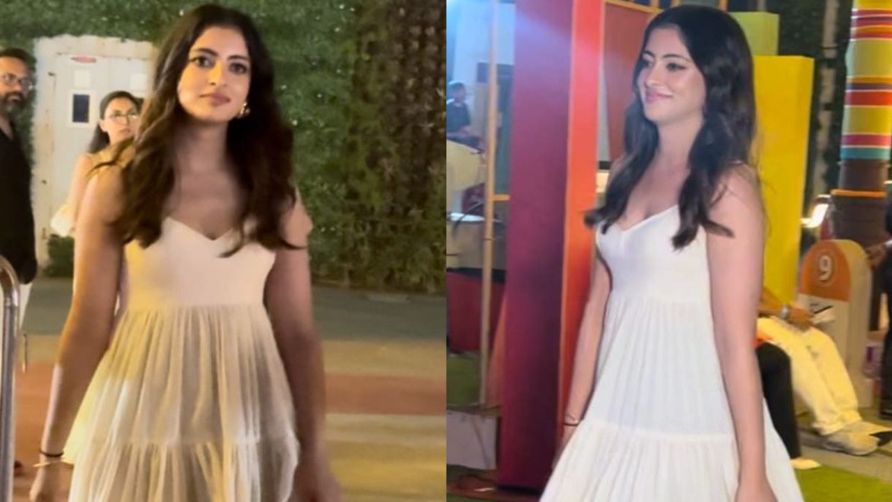 Navya Naveli Nanda in white maxi dress