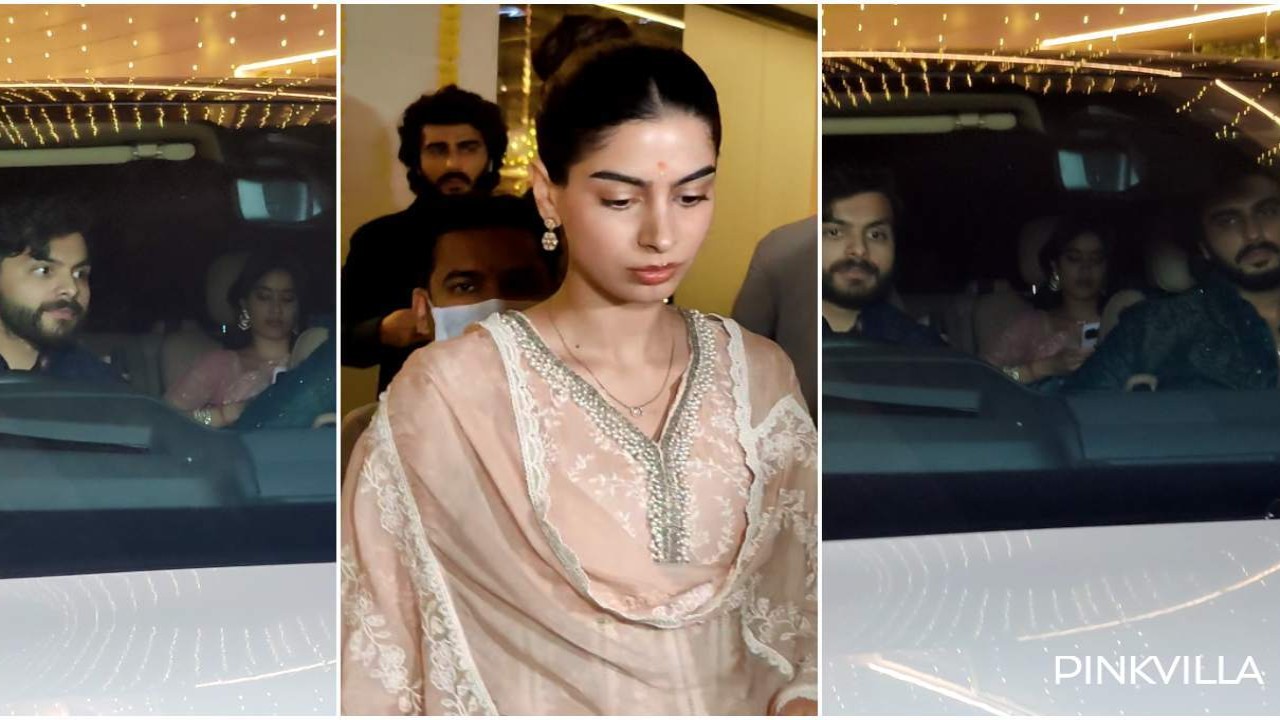 Janhvi's BF Shikhar joins Kapoor family's Diwali celebrations; WATCH