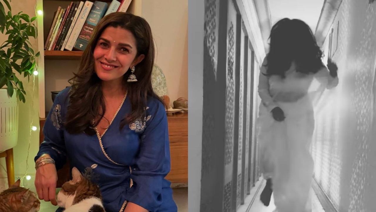 VIDEO: Nimrat Kaur turns into ‘bhartiya bhoot’ in white saree ahead of Halloween; fans call her ‘future ki Monjulika’