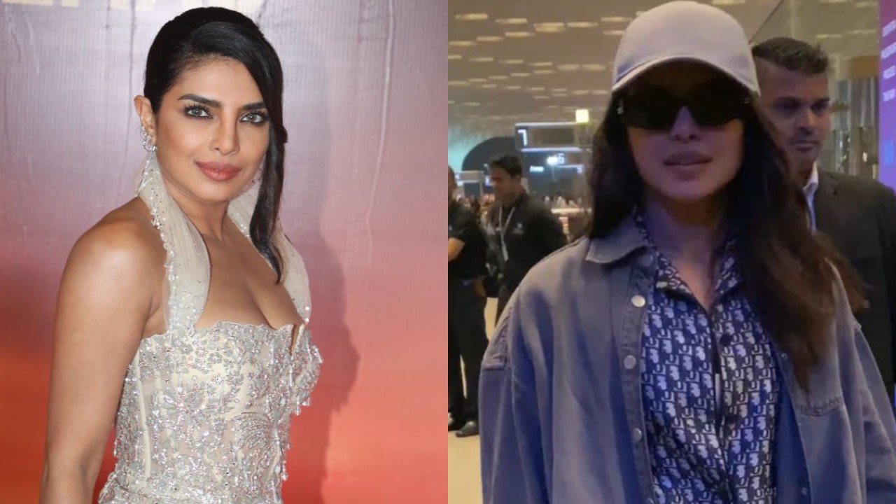 Priyanka Chopra in shimmery gown and Dior co-ord set