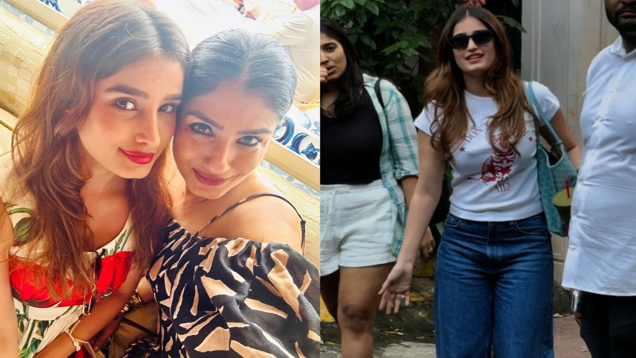 WATCH: Raveena Tandon’s daughter Rasha Thadani urges paps not to click as she steps out; says 'aaj chhod do na please'