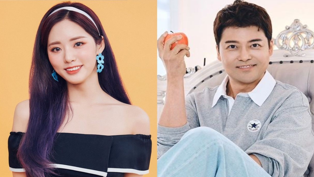 fromis_9's Jiwon, Jun Hyun Moo; Image Courtesy: PLEDIS Entertainment, Jun Hyun Moo's Instagram