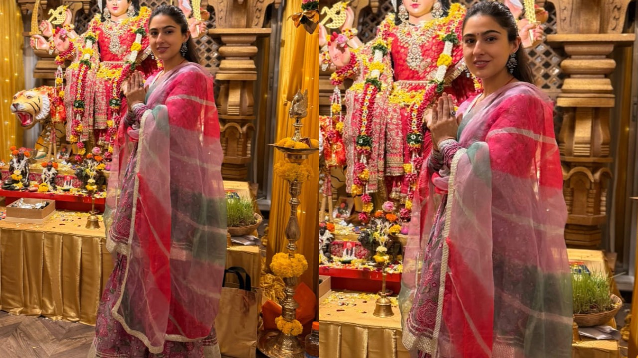 Sara Ali Khan in multicolored sharara set