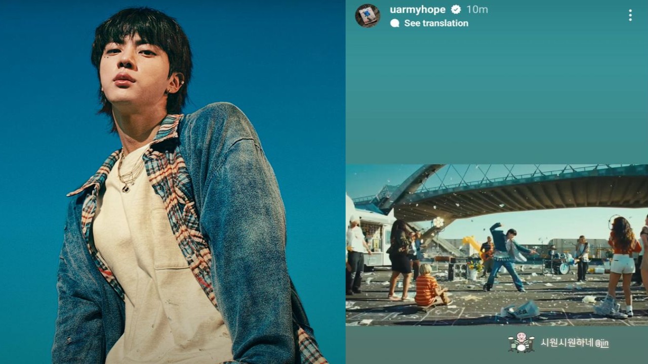 BTS' Jin; Image Courtesy: BIGHIT MUSIC, J-Hope's Instagram