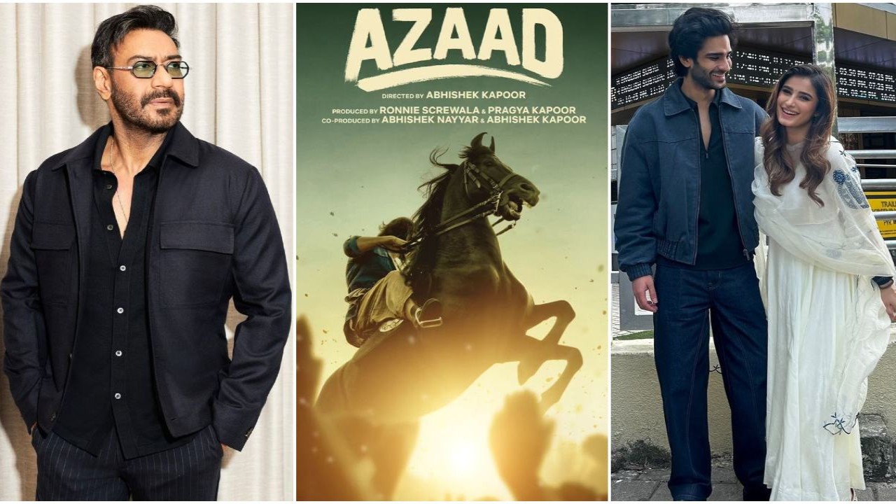 Ajay Devgn’s nephew Aaman Devgan and Raveena Tandon’s daughter Rasha Thadani’s debut film with Singham actor is titled Azaad; FIRST LOOK out