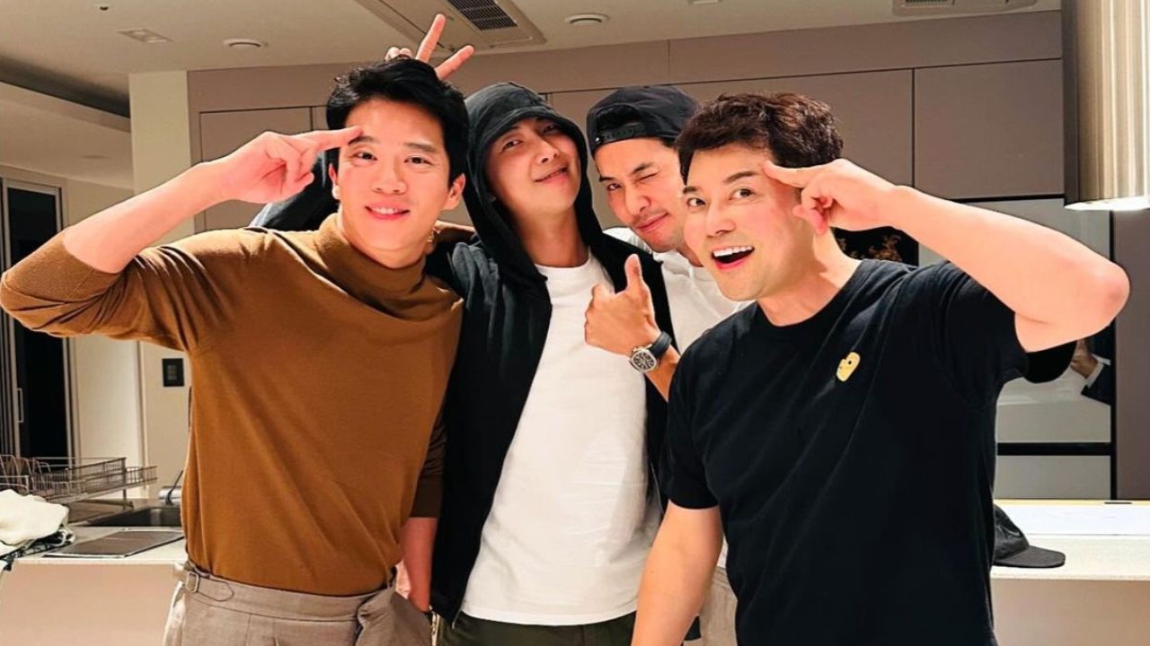 Problematic Men cast Ha Seokjin, BTS' RM, Kim Jiseok, Jun Hyunmoo; Image Courtesy: Jun Hyun Moo's Instagram