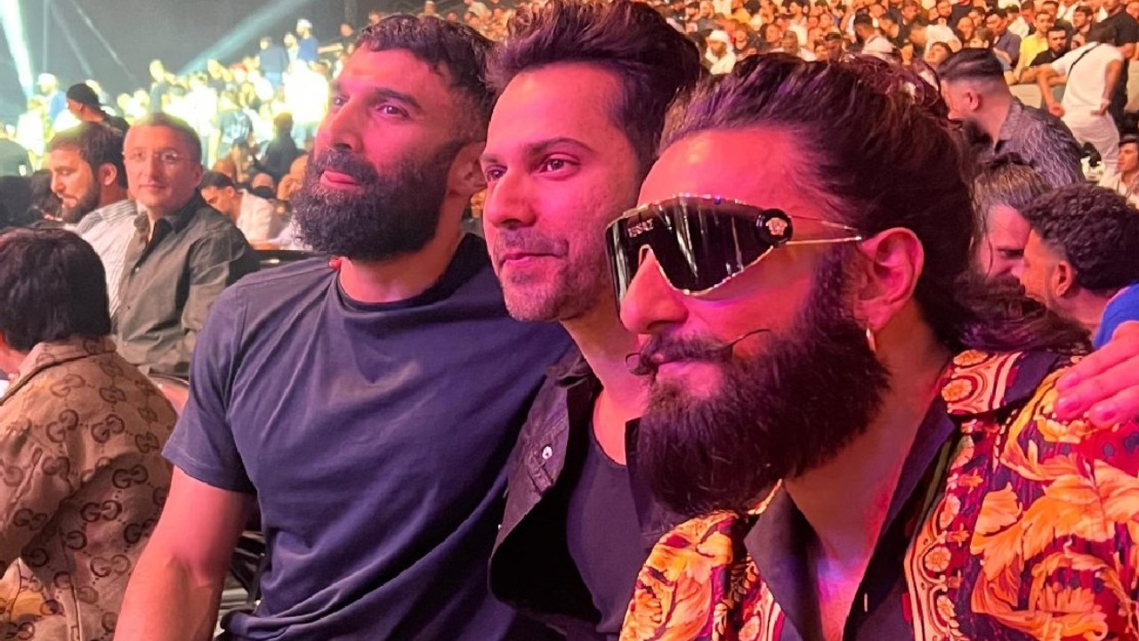 Dapper Ranveer, Varun and Aditya enjoy UFC match in Abu Dhabi together; see PIC