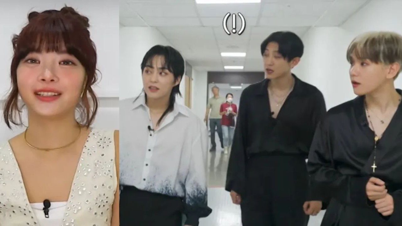 Eunchae, Xiumin, Chanyeol, Baekhyun: images from KBS KPOP