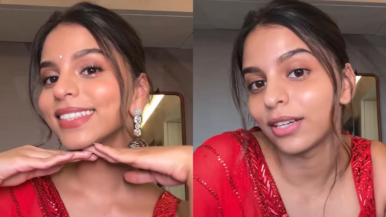 3 quick steps from Suhana Khan’s makeup routine to make your festive glam easy 