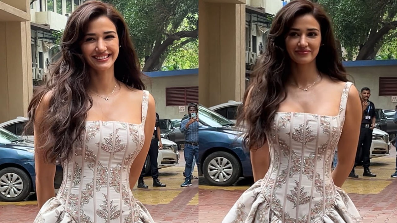 Disha Patani in a corset dress 