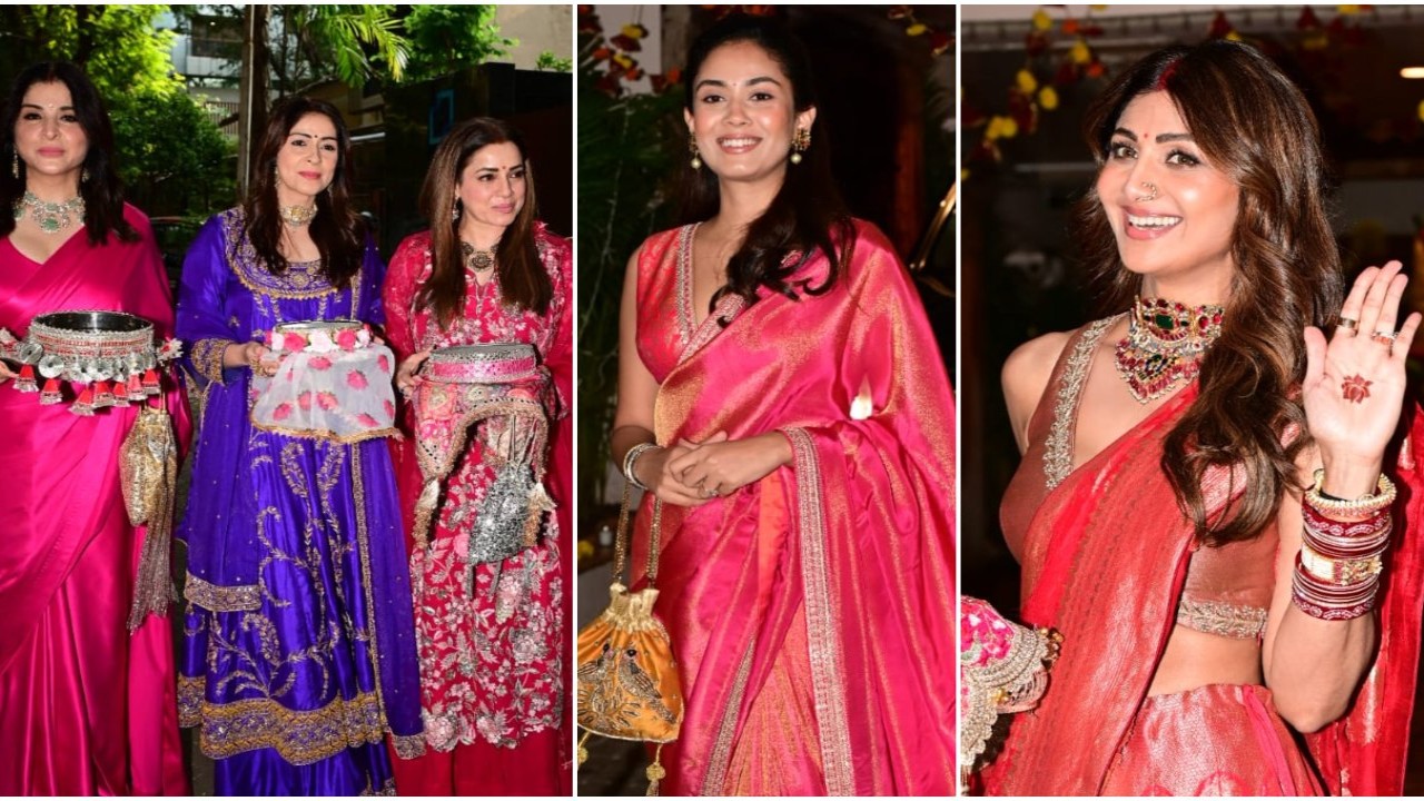 Karwa Chauth 2024: Shilpa Shetty, Mira Rajput, Fabulous Wives Maheep Kapoor, Bhavana Panday and more arrive at Sunita Kapoor’s house for celebration