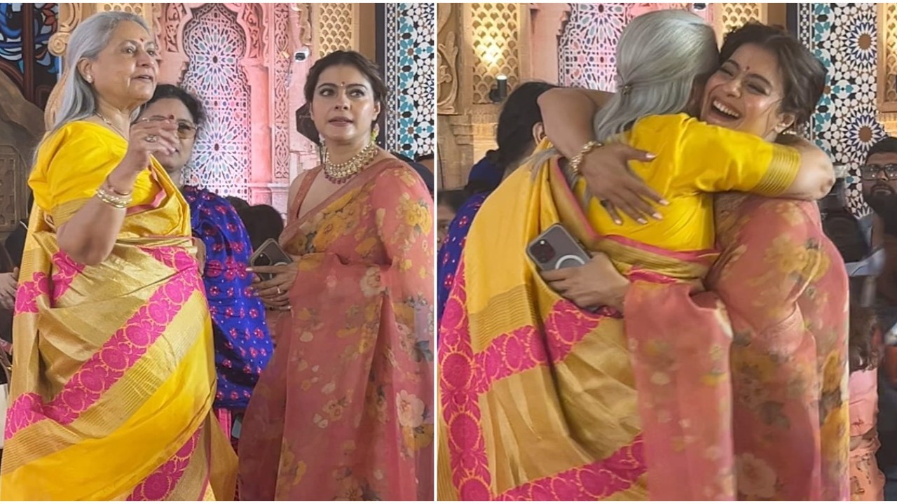 Jaya Bachchan hugging and kissing Kajol at Durga Puja pandal will remind you of K3G in parallel universe; fan demands sequel: WATCH