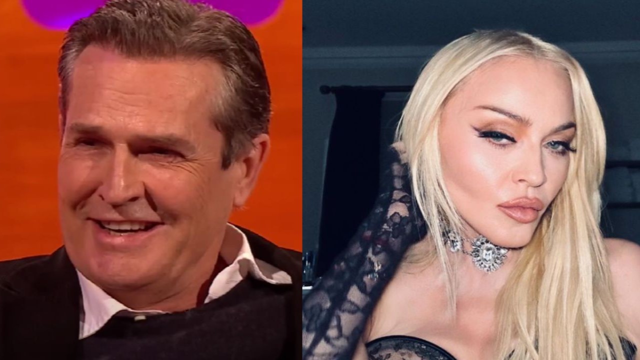 Rupert Everett and Madonna (Image 1 via YouTube/The Graham Norton Show. image 2 via Instagram/Madonna)