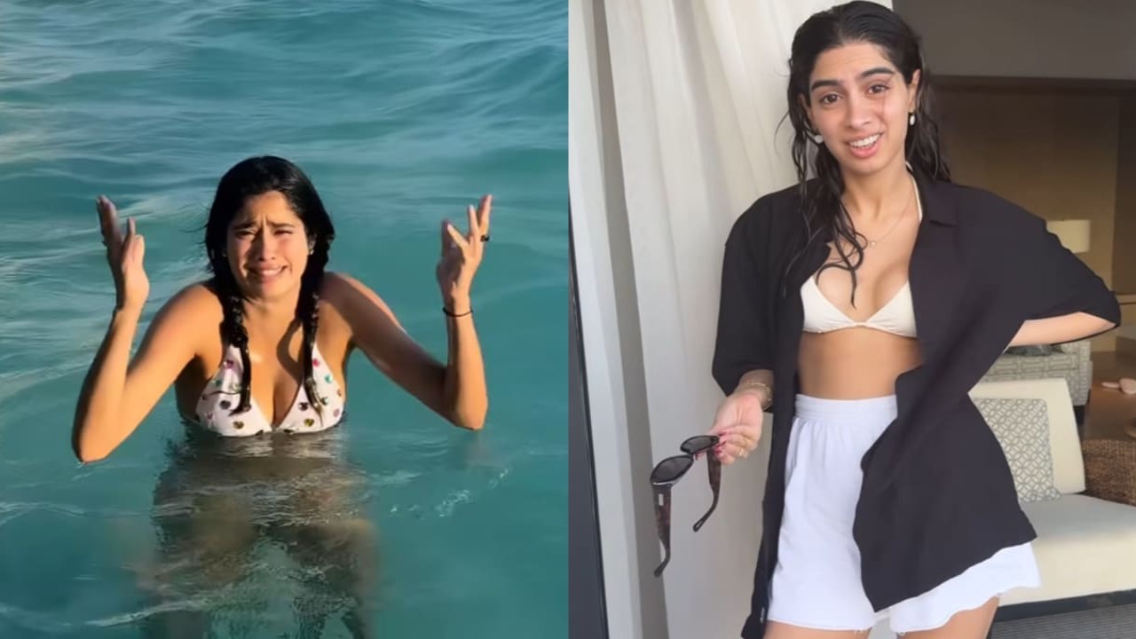 Janhvi and Khushi kapoor at beach 