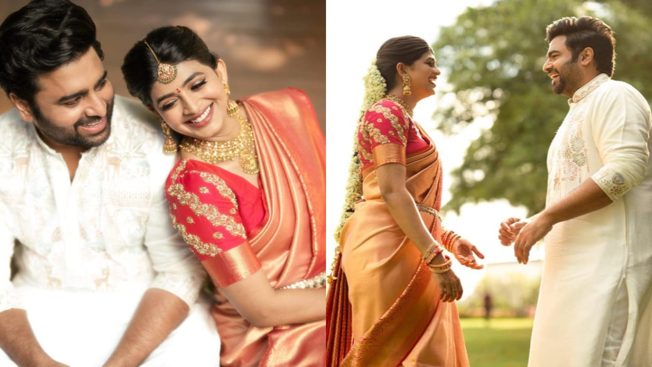 Nara Rohith gets engaged to Prathinidhi 2 co-star Sireesha Lella in dreamy ceremony; Andhra Pradesh CM Chandrababu Naidu, NBK join celebrations