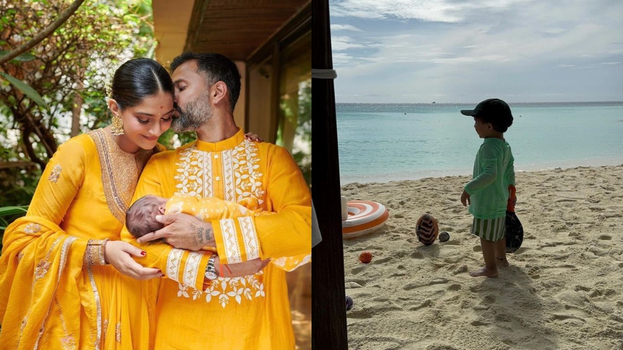 Sonam Kapoor-Anand Ahuja’s son Vayu is now a beach-loving toddler; check out their cute Maldivian vacay PICS