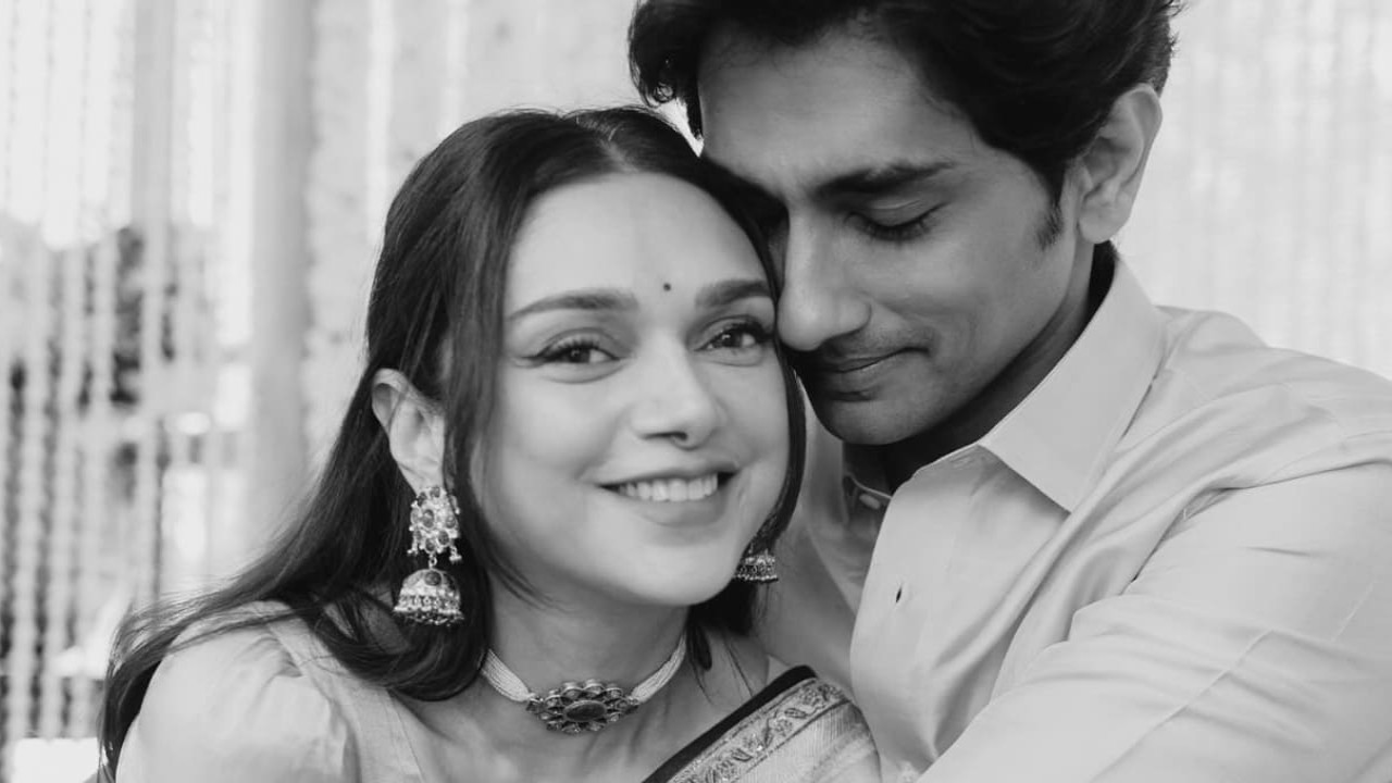 PICS: Siddharth celebrates wife Aditi Rao Hydari's Birthday with loving tribute; calls her ‘My whole life’