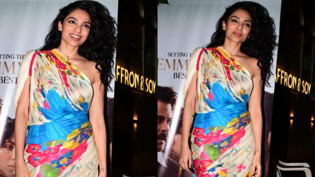 Sobhita Dhulipala sets the stage for a fashionable evening in stunning one-shoulder multicolored dress for The Night Manager event