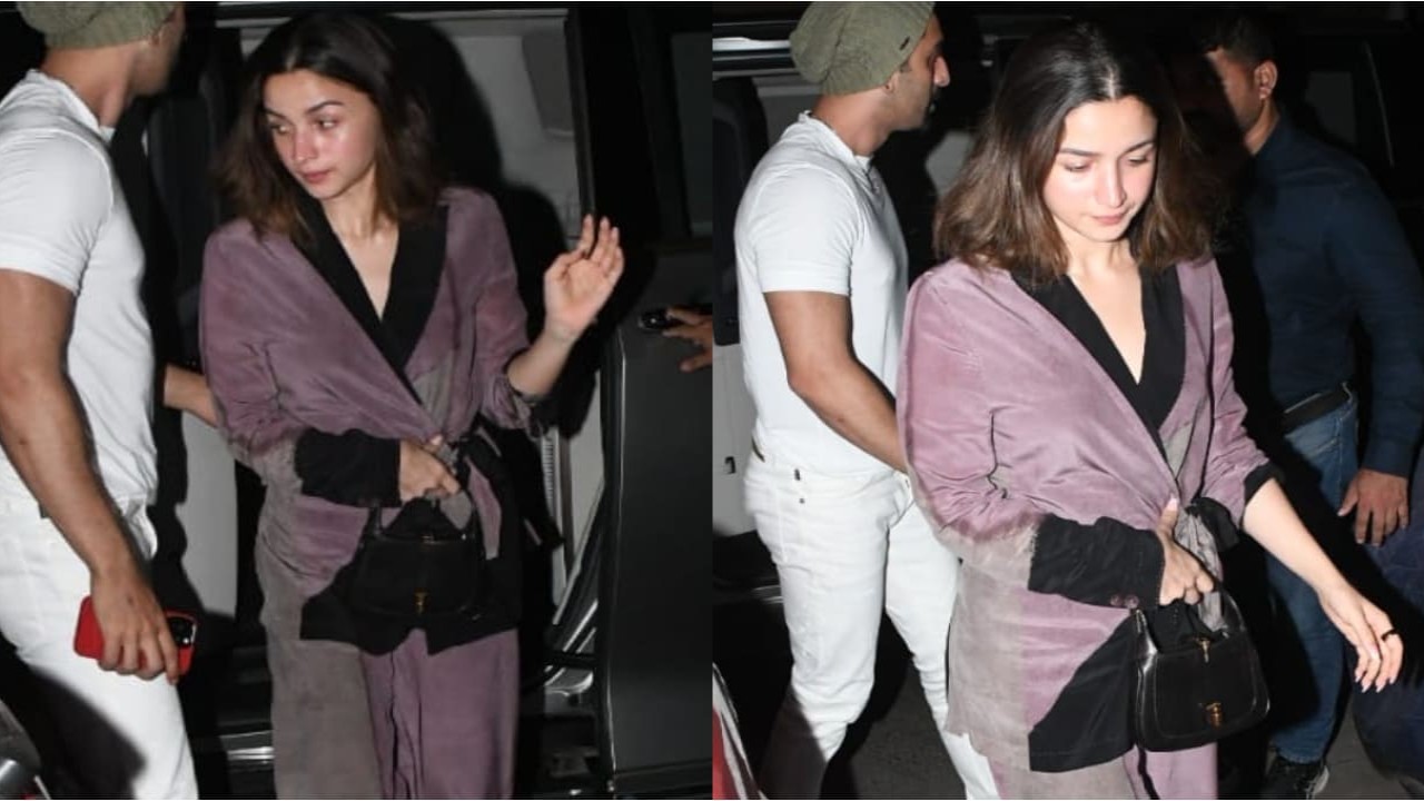 Alia Bhatt in dual toned blazer