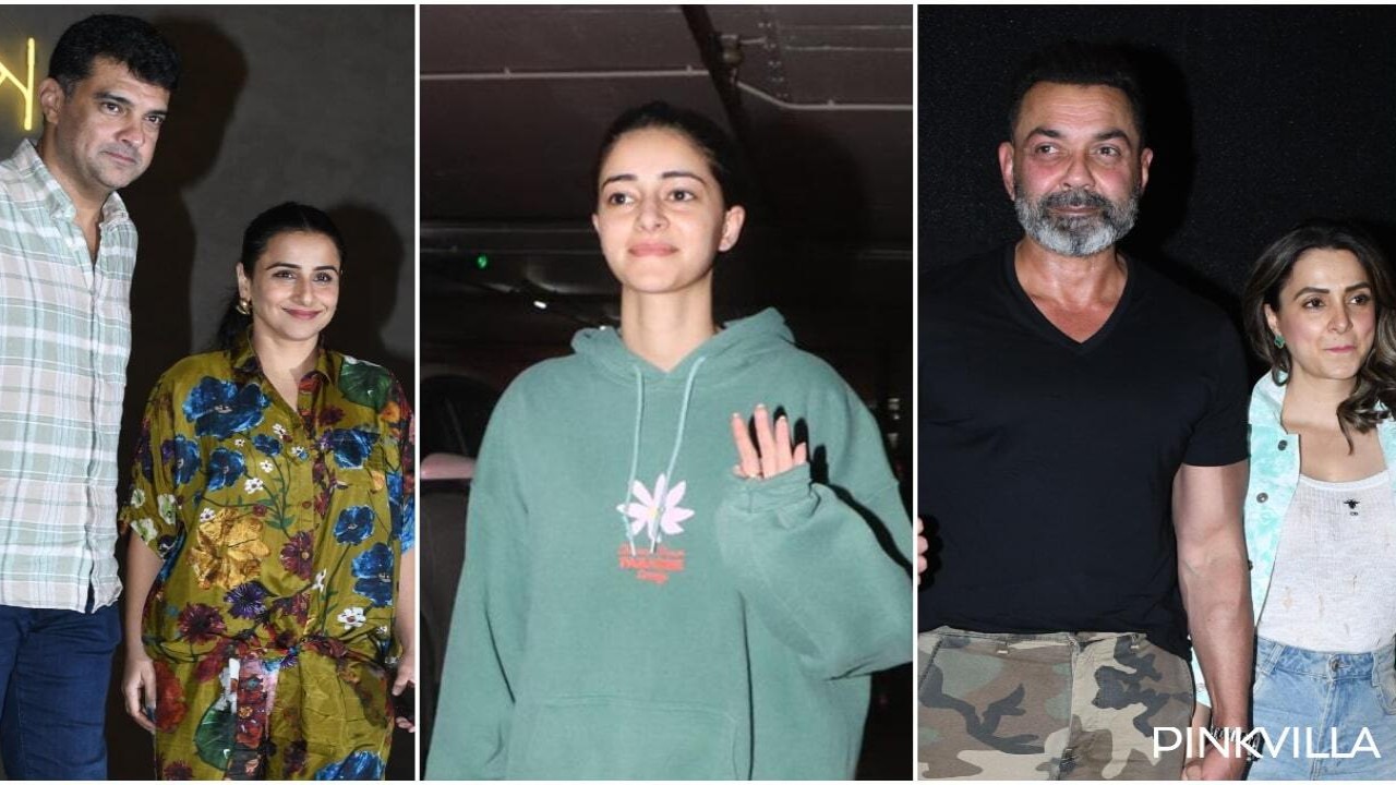 CTRL Screening: Ananya Panday chooses comfort over glam, Bobby Deol-wife Tania give couple goals; Vidya Balan, Sobhita Dhulipala and others join