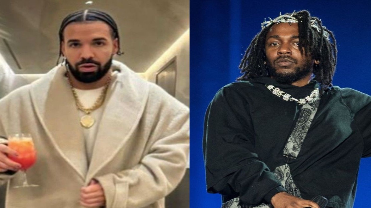 Drake (via Instagram) and Kendrick Lamar (via Getty images)