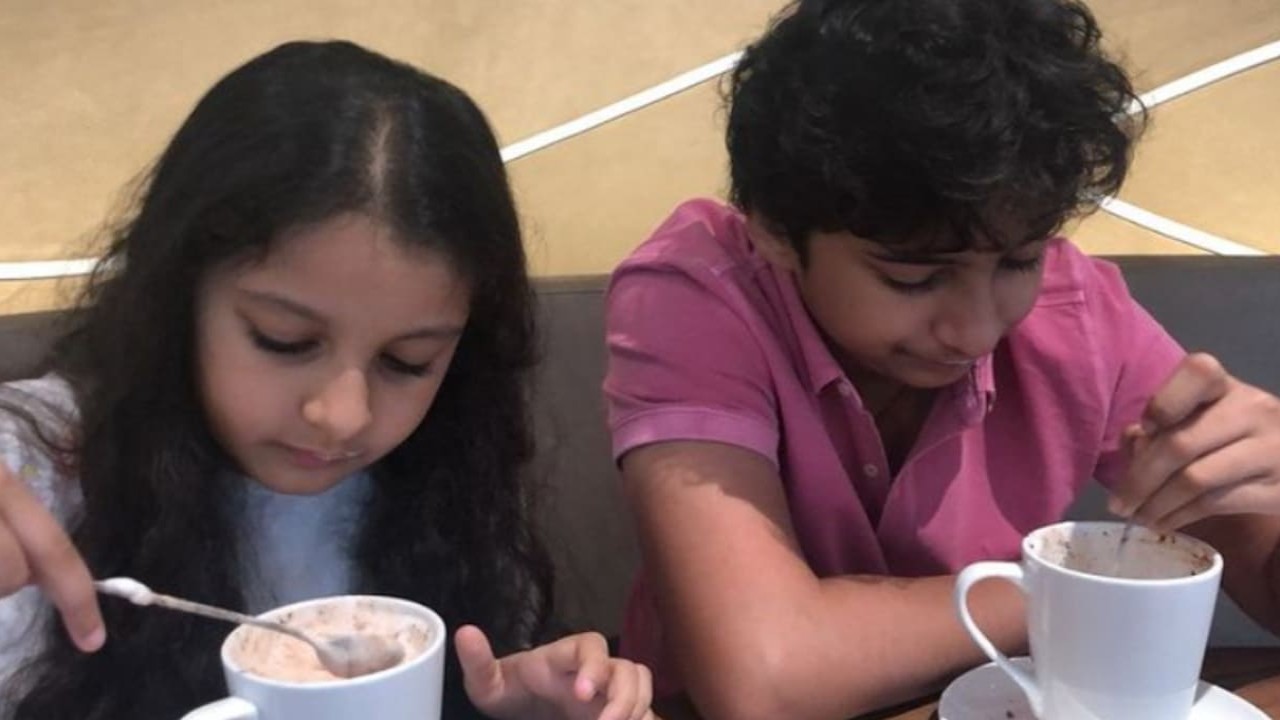  International Coffee Day: Namrata drops UNSEEN PIC of Sitara, Gautam enjoying their drink