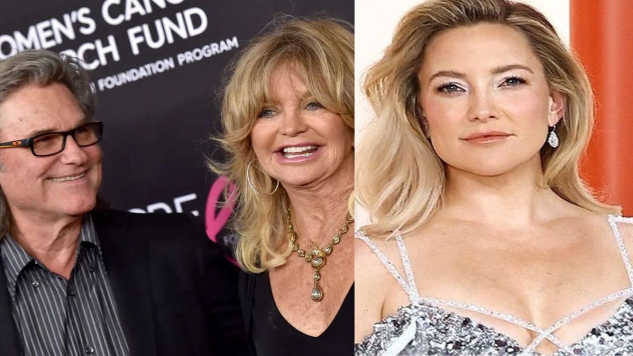 Kurt Russell, Goldie Hawn and Kate Hudson (Images via Getty Images)