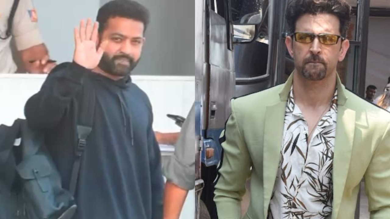 WATCH: Jr NTR arrives in Mumbai to shoot War 2's climax sequence with Hrithik Roshan; gets spotted at airport in his casual-cool avatar