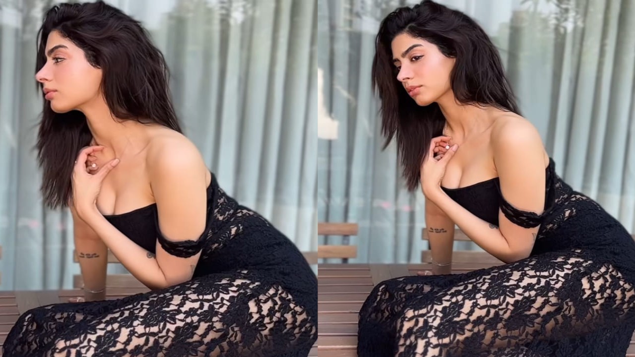 Khushi Kapoor’s black lace dress is a perfect mix of sass, class and whole a lot of wow factor 