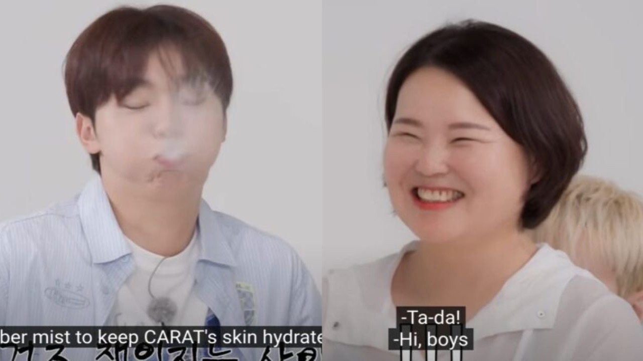 SEVENTEEN's Seungkwan and Hoshi's mother in Going SEVENTEEN; Image Courtesy: PLEDIS Entertainment