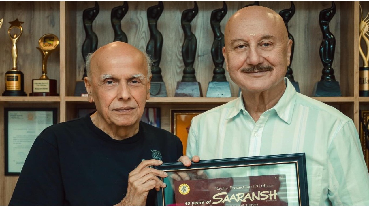 Anupam Kher receives heartfelt letter from Mahesh Bhatt on completing 40 years in industry’