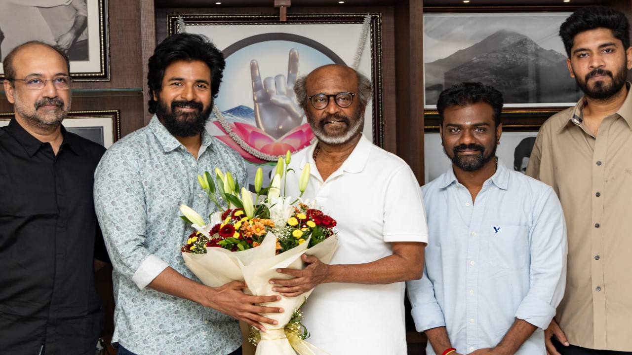 PICS: Rajinikanth watches Sivakarthikeyan and Sai Pallavi starrer Amaran; calls up frie...