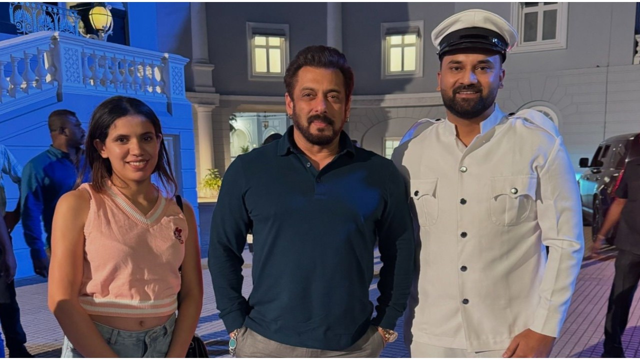 Sikandar: Salman Khan poses at Hyderabad’s Falaknuma Palace during shoot; Bigg Boss contestant Arun Mashettey shares INSIDE PIC